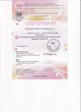 Участник Всероссийского познавательного конкурса-игры "мудрый совёнок XI" -  Владимир С.