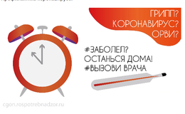 Заболел, останься дома. Вызови врача